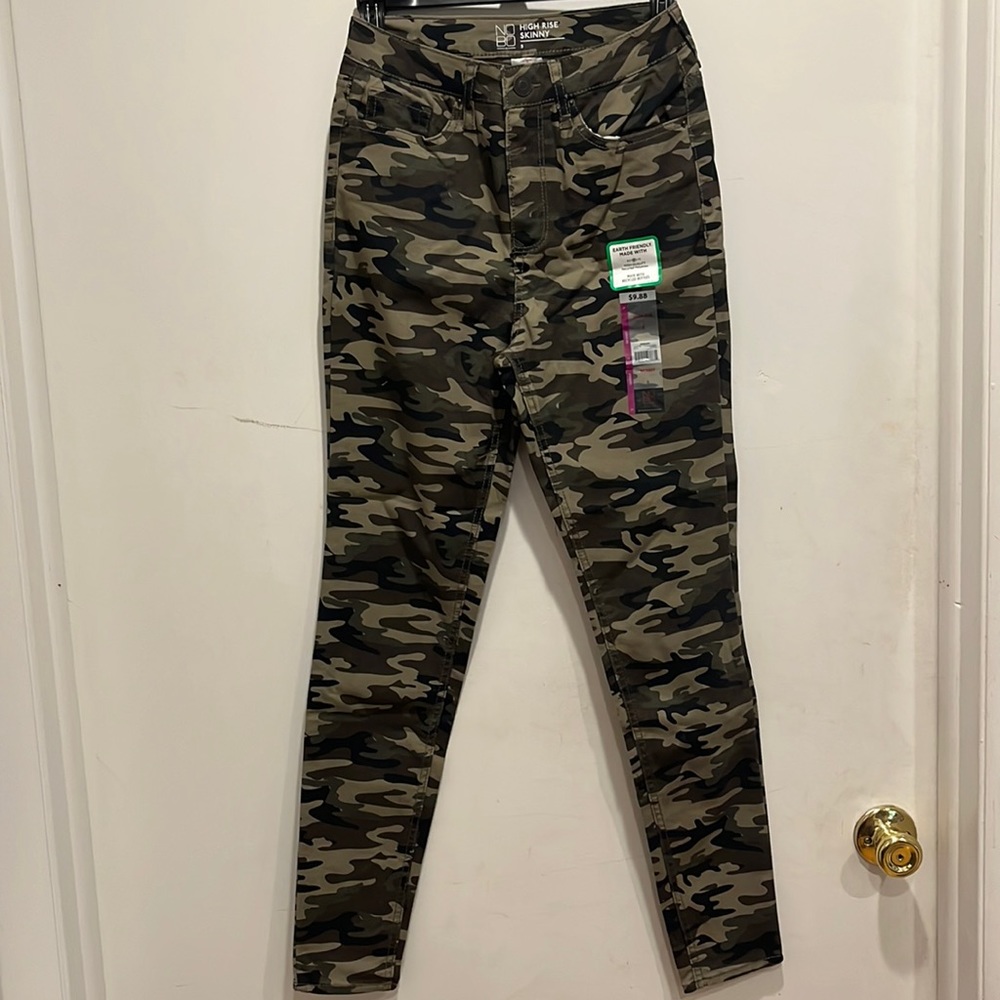 NOBO High Rise Camo Skinny Jeans